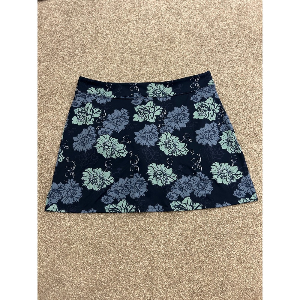 Tranquility Colorado Clothing Skort Womens‎ Large Blue Floral Athletic Excellent